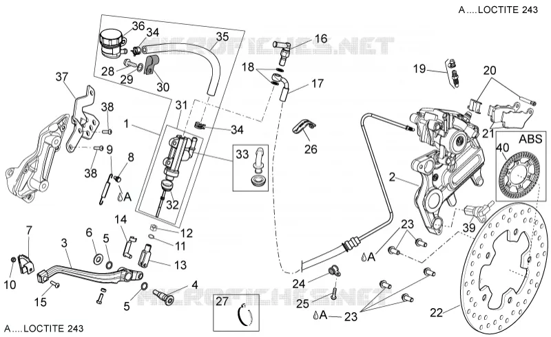 Rear brake system I