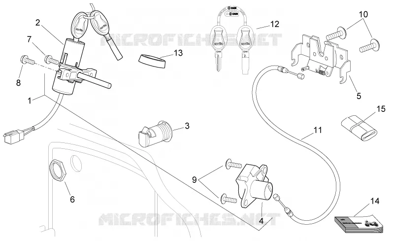 Lock hardware kit