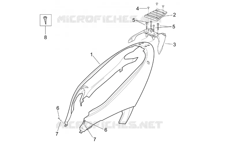 Rear body - Rear fairing