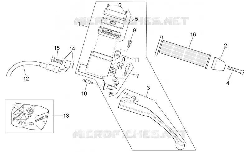 Rear master cylinder