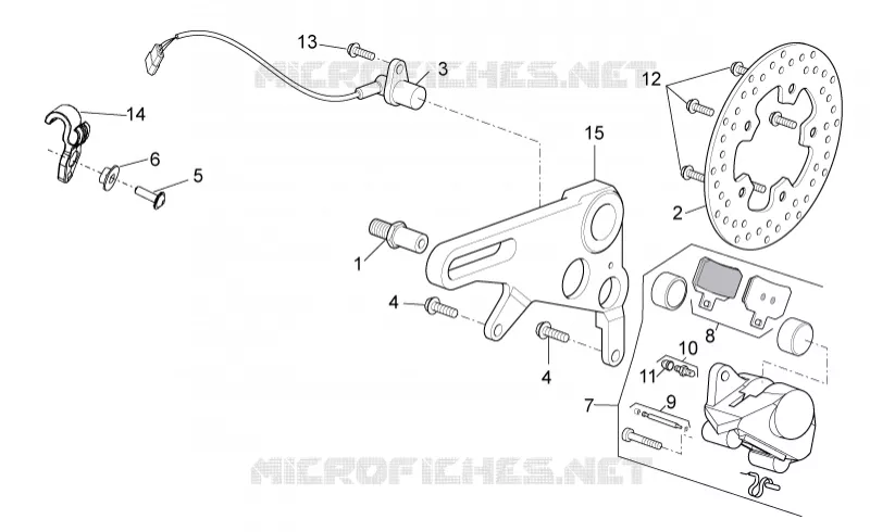 Rear brake caliper