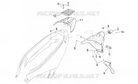 Rear body  - Plate holder