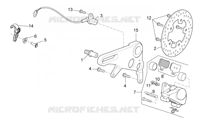 Rear brake caliper