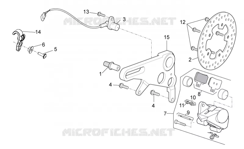 Rear brake caliper