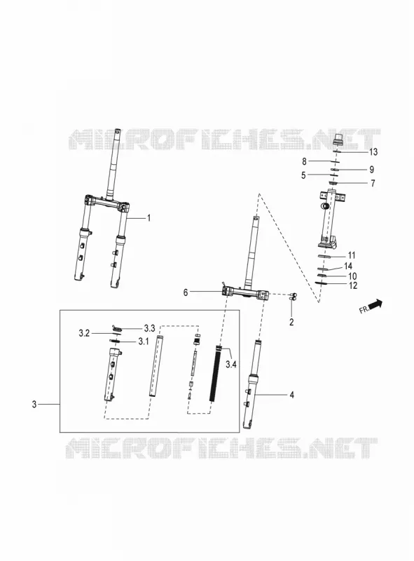 Front/rear shock absorber