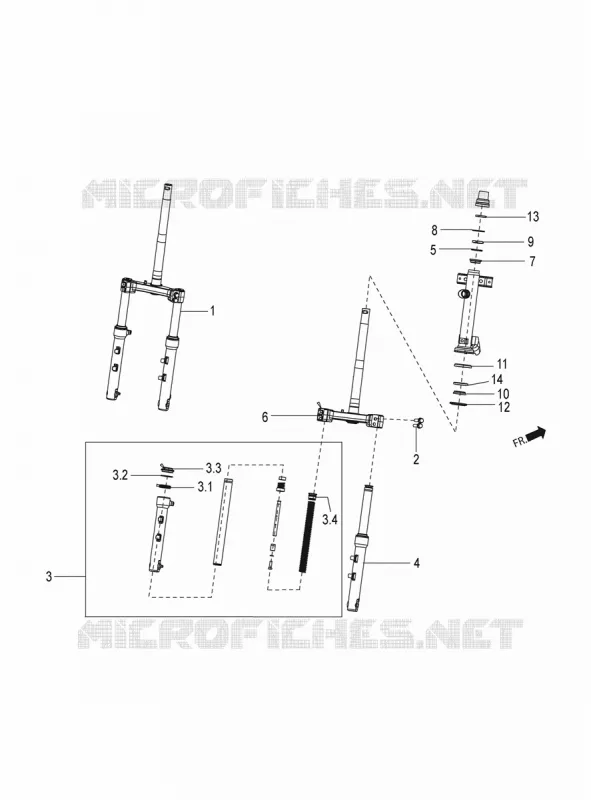 Front/rear shock absorber
