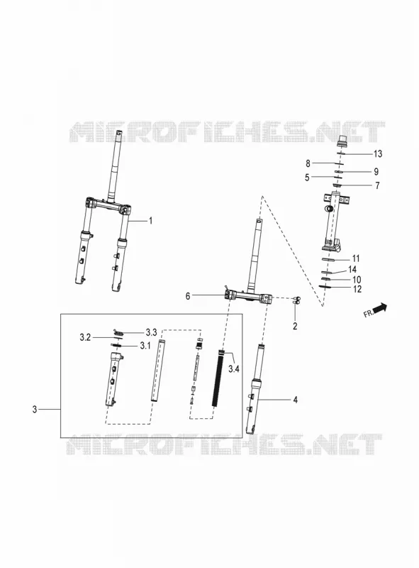 Front/rear shock absorber