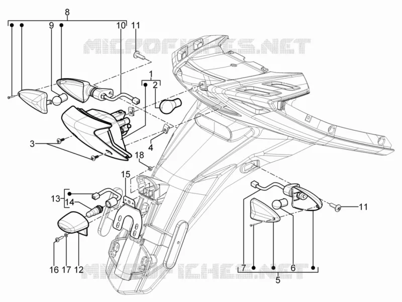 Achterlichten - Richtingaanwijzers